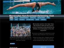 Tablet Screenshot of barracudassynchronisedswimmingclub.com